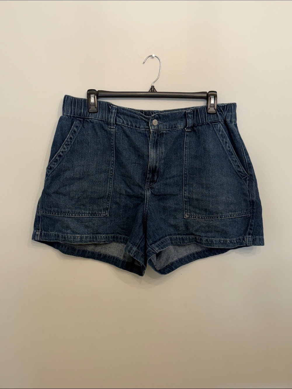 Denim Utility Gap Women’s Shorts - Dark Blue